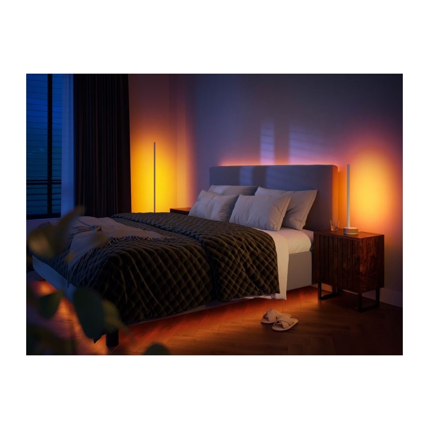 Philips - Lámpara de mesa LED RGBW regulable Hue SIGNE LED/11,8W/230V 2000-6500K