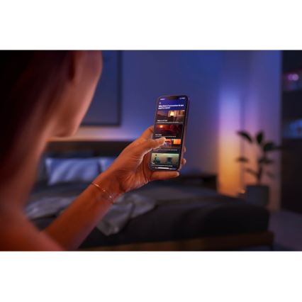 Philips - Lámpara de mesa LED RGBW regulable Hue SIGNE LED/11,8W/230V 2000-6500K