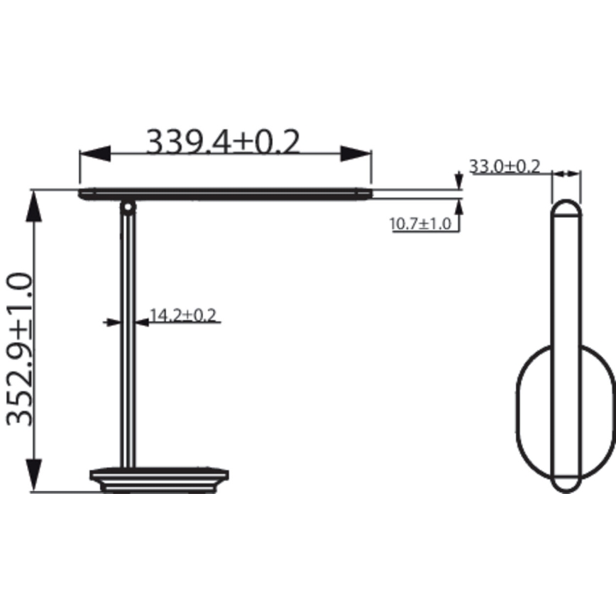 Philips - Lámpara de mesa táctil LED regulable IVORY LED/5W/5V 3000 mAh 2700/3600/5000K CRI 90
