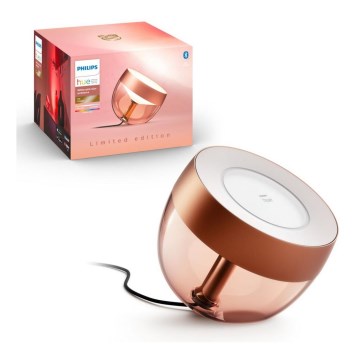 Philips - Lámpara de mesa regulable LED RGB Hue IRIS LED/8,2W/230V 2000-6500K cobre