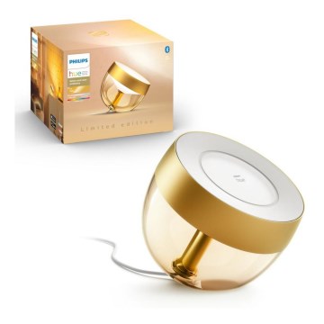 Philips - Lámpara de mesa regulable LED RGB Hue IRIS LED/8,2W/230V 2000-6500K dorada
