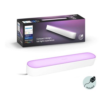 Philips - Lámpara de mesa regulable LED RGB Hue PLAY LED/6W/230V blanca