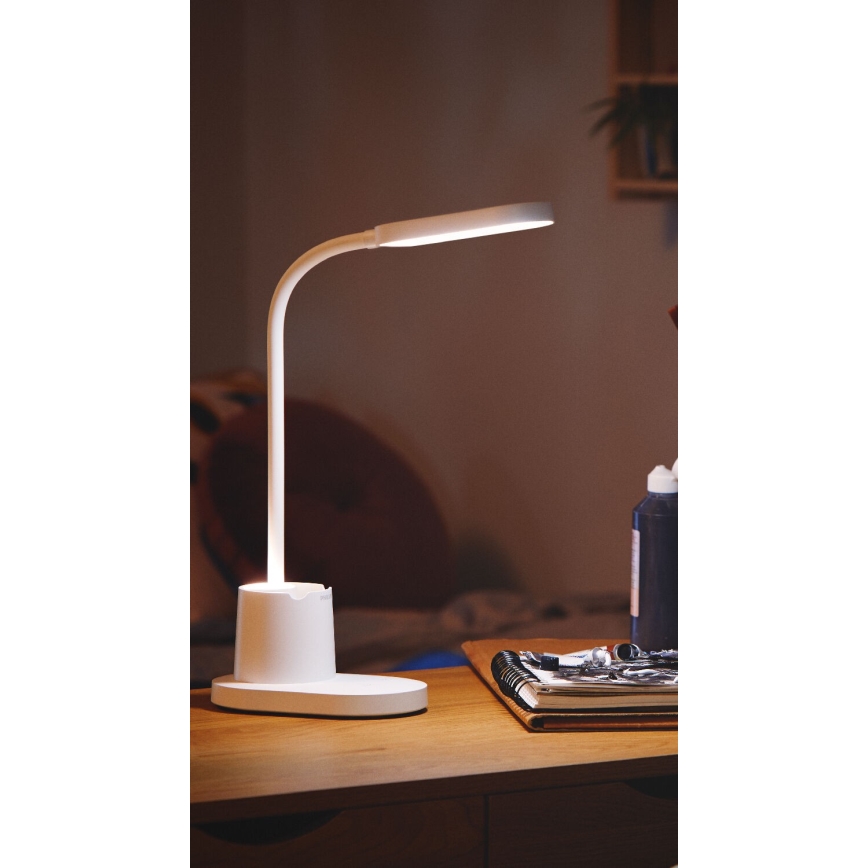 Philips - Lámpara de mesa regulable LED táctil BUCKET LED/7W/5V 1800 mAh 3000/4000/5700K CRI 90