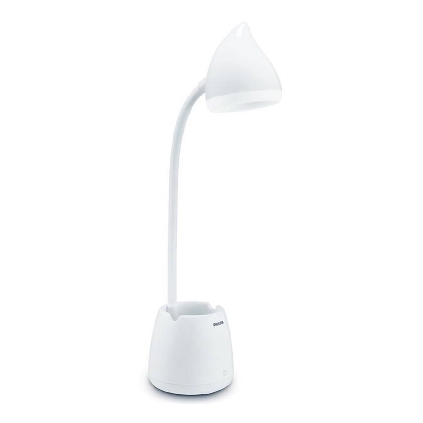 Philips - Lámpara de mesa regulable LED táctil HAT LED/4,5W/5V 1800 mAh 3000/4000/5700K CRI 90
