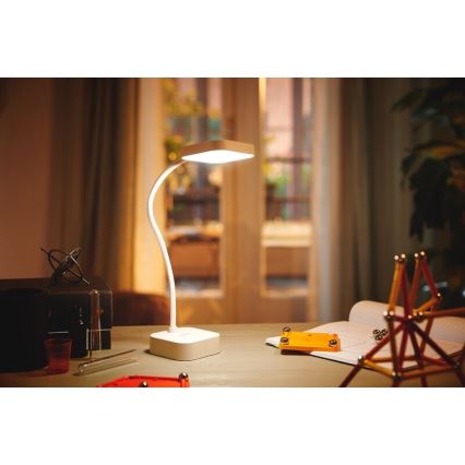 Philips - Lámpara de mesa regulable LED táctil ROCK LED/5W/5V 1800 mAh