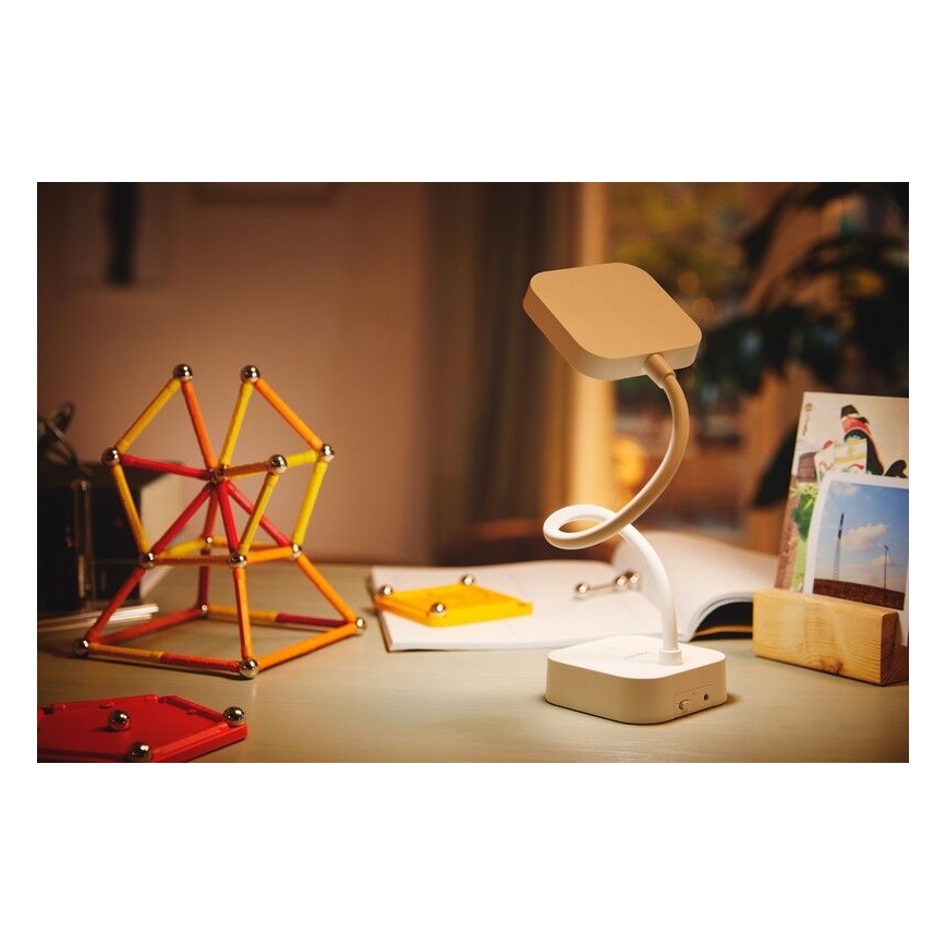 Philips - Lámpara de mesa regulable LED táctil ROCK LED/5W/5V 1800 mAh