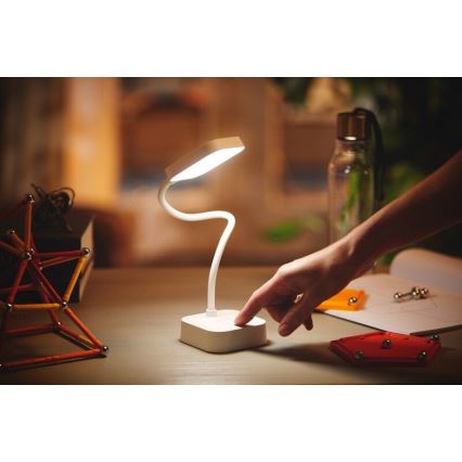 Philips - Lámpara de mesa regulable LED táctil ROCK LED/5W/5V 1800 mAh