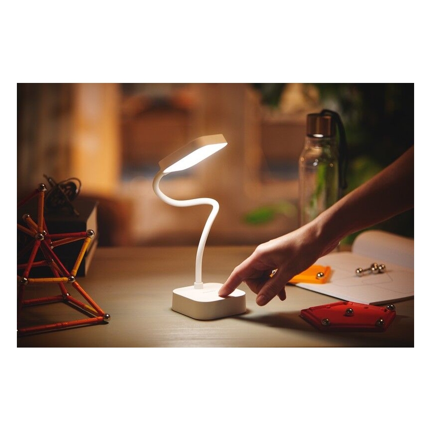 Philips - Lámpara de mesa regulable LED táctil ROCK LED/5W/5V 1800 mAh