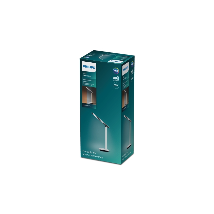 Philips - Lámpara de mesa regulable LED táctil ROCK LED/5W/5V 1800 mAh