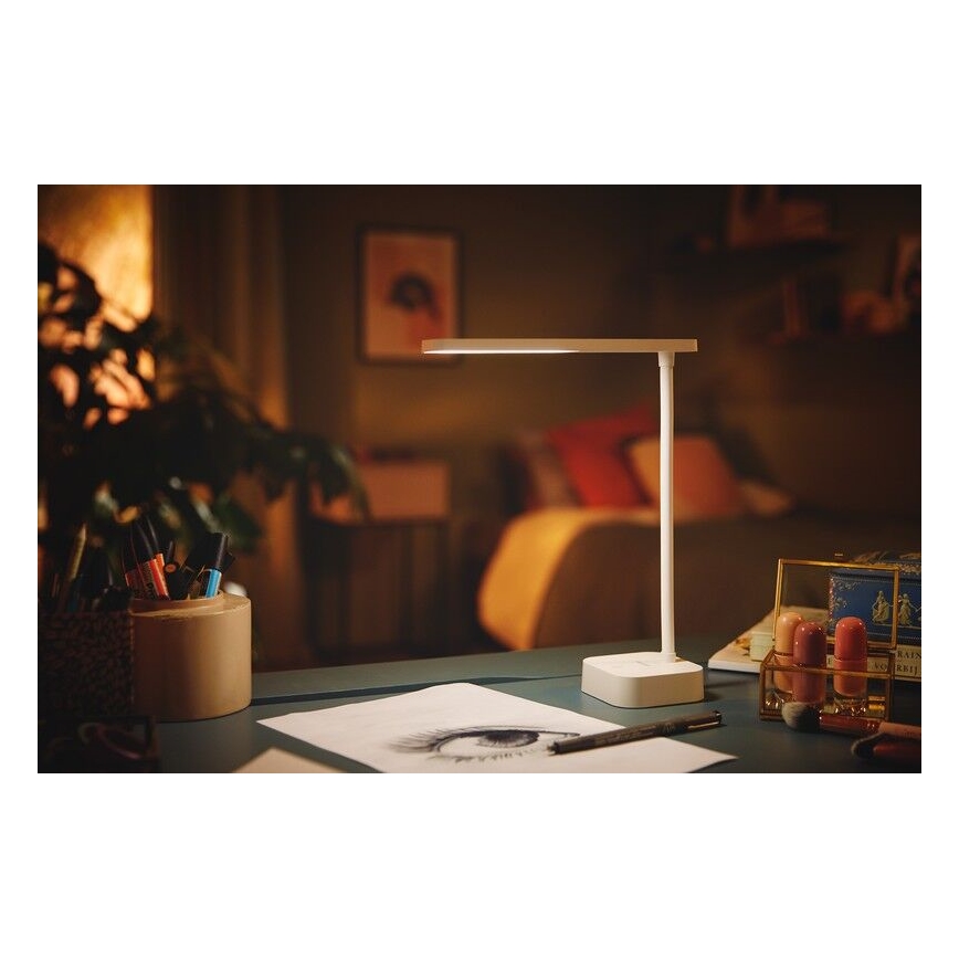 Philips - Lámpara de mesa regulable LED táctil TILPA LED/5W/5V 1800 mAh