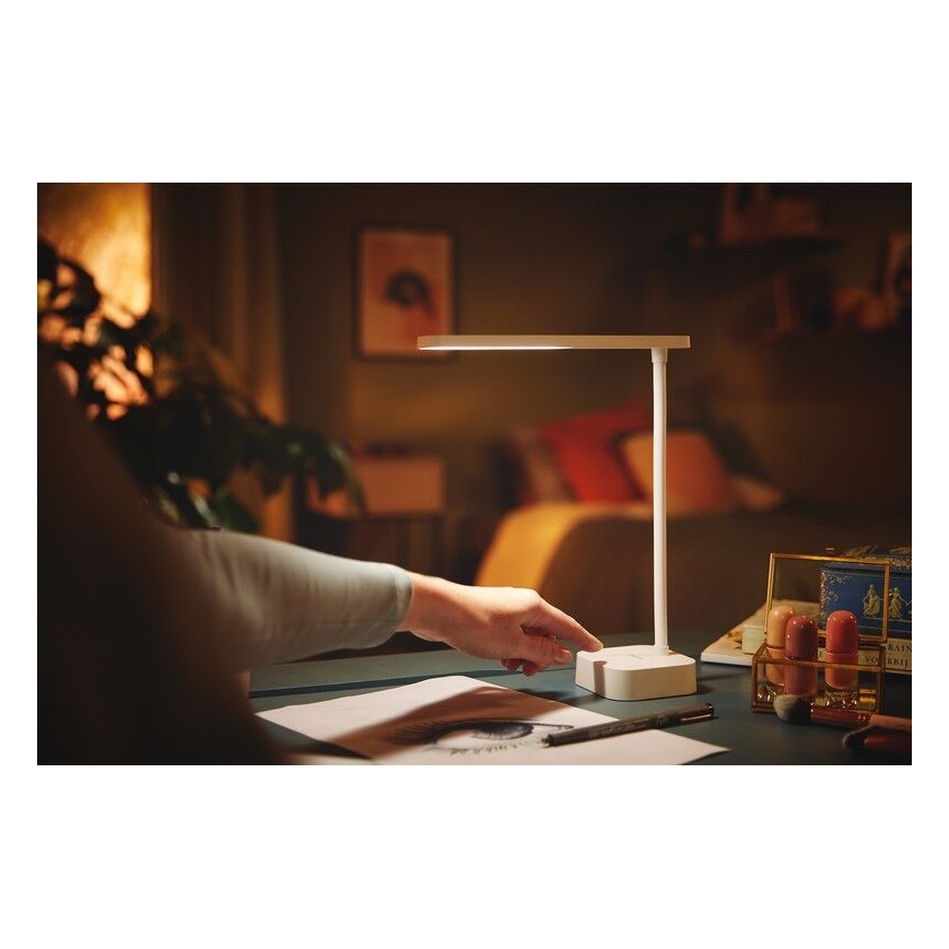 Philips - Lámpara de mesa regulable LED táctil TILPA LED/5W/5V 1800 mAh