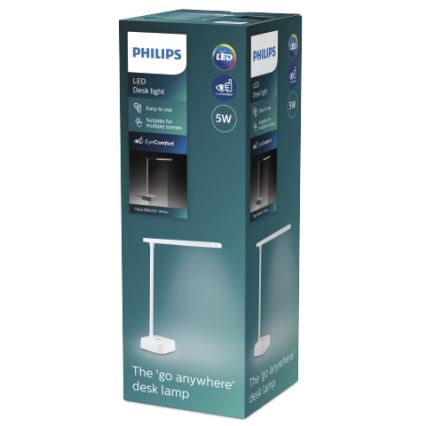Philips - Lámpara de mesa regulable LED táctil TILPA LED/5W/5V 1800 mAh