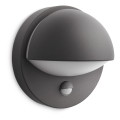 Philips - Lámpara de pared exterior con sensor JUNE 1xE27/12W/230V IP44