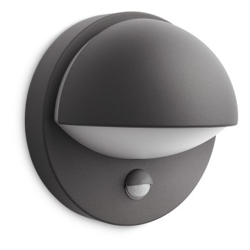 Philips - Lámpara de pared exterior con sensor JUNE 1xE27/12W/230V IP44