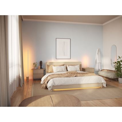 Philips - Lámpara de pie LED RGBW regulable Hue SIGNE LED/29W/230V 2000-6500K beige