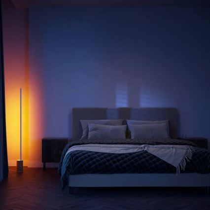 Philips - Lámpara de pie LED RGBW regulable Hue SIGNE LED/29W/230V 2000-6500K beige