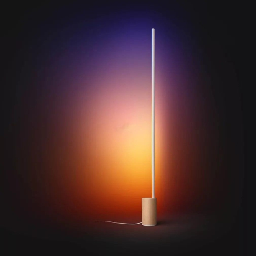Philips - Lámpara de pie LED RGBW regulable Hue SIGNE LED/29W/230V 2000-6500K beige