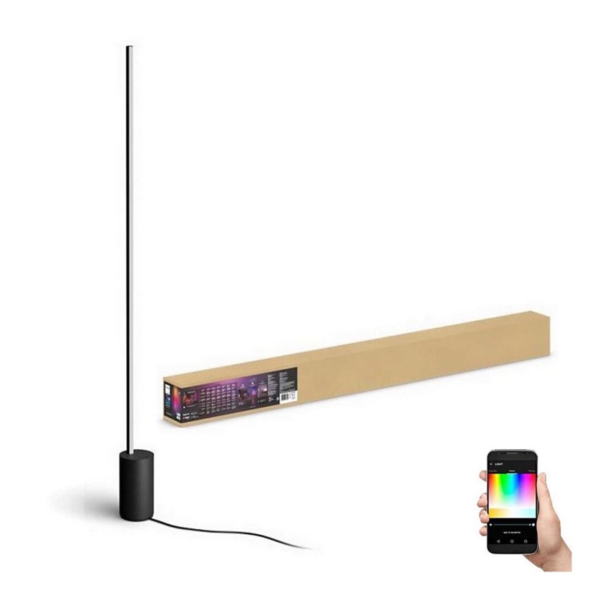 Philips - Lámpara de pie LED RGBW regulable Hue SIGNE LED/29W/230V 2000-6500K negro
