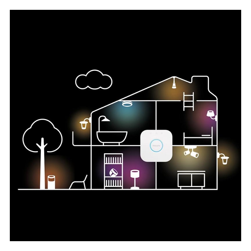 Philips - Lámpara de pie LED RGBW regulable Hue SIGNE LED/29W/230V 2000-6500K negro
