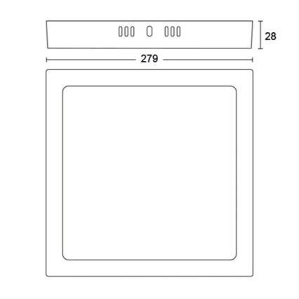 Philips - Lámpara de techo LED LED/20W/230V 2700K blanco