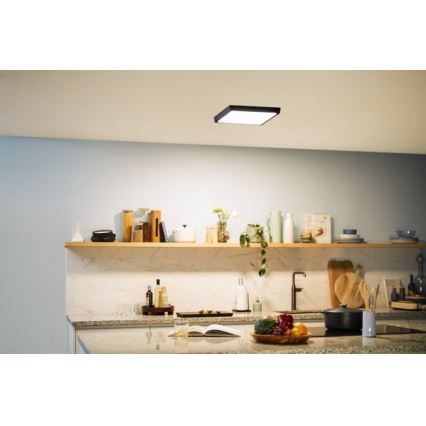 Philips - Lámpara de techo LED LED/20W/230V 2700K negro