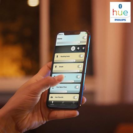 Philips - Lámpara de techo LED regulable Hue LED/48W/230V 2200-6500K Ø 551 mm negra + mando a distancia