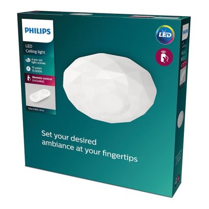 Philips - Lámpara de techo LED regulable LED/23W/230V 2700-6500K + mando a distancia