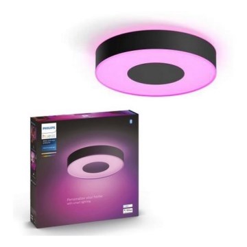 Philips - Lámpara de techo LED RGB regulable Hue INFUSE LED/33,5W/230V 2000-6500K diámetro 381 mm negra