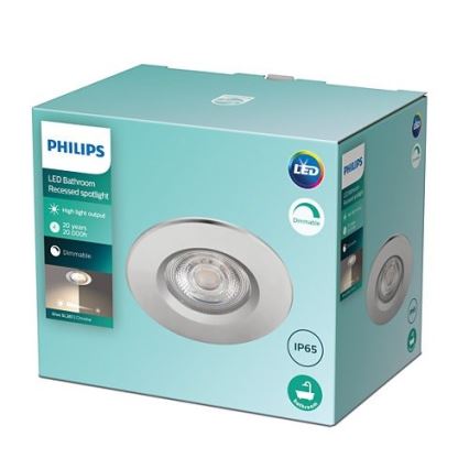 Philips - Lámpara empotrable LED para el baño DIVE 1xLED/5W/230V IP65