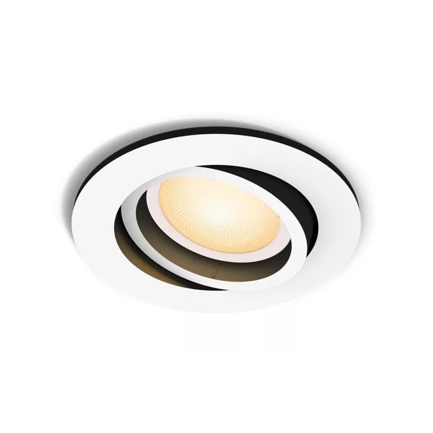 Philips - Lámpara empotrable LED regulable Hue MILLISKIN 1xGU10/4,2W/230V 2200-6500K blanco