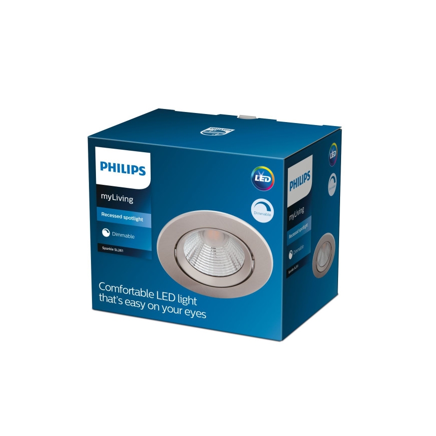 Philips - Lámpara empotrable LED regulable SPARKLE LED/5,5W/230V