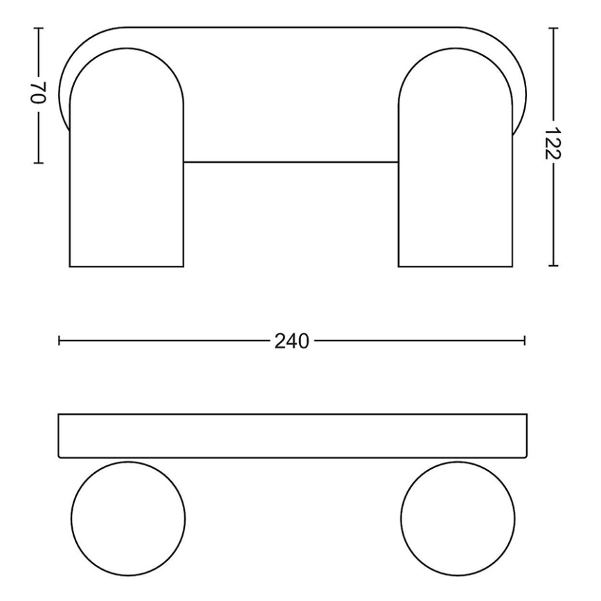 Philips - Foco LED RGBW regulable PONGEE 2xGU10/4,8W/230V 3000K negro + mando a distancia