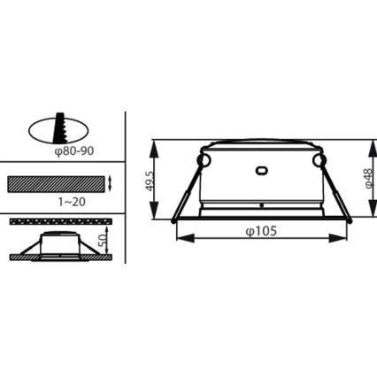 Philips - Lámpara empotrada LED LED/2,2W/230V 3000K