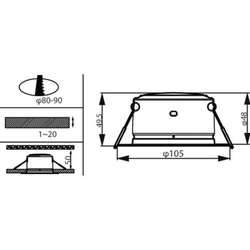 Philips - Lámpara empotrada LED LED/2,2W/230V 3000K