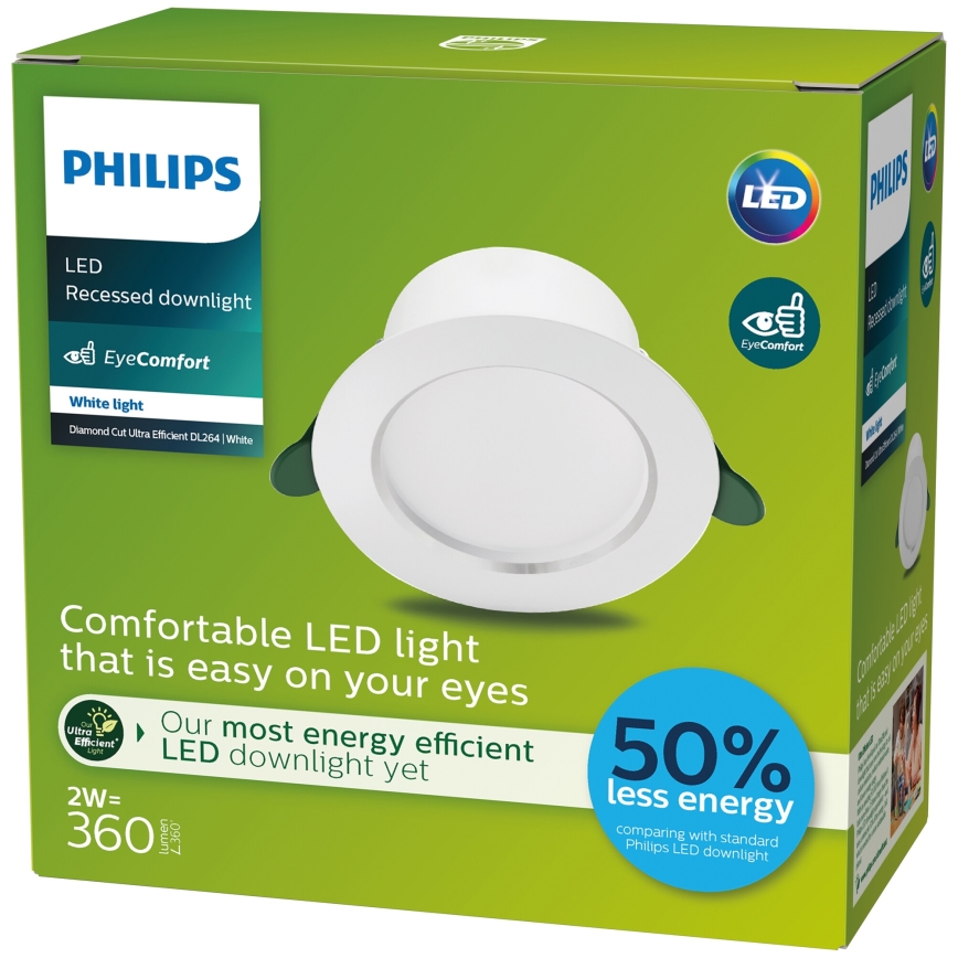 Philips - Lámpara empotrada LED LED/2W/230V 3000K