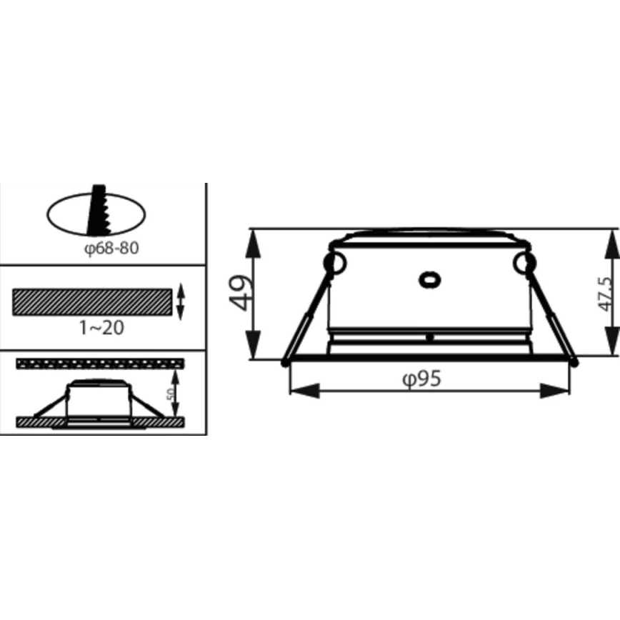 Philips - Lámpara empotrada LED LED/2W/230V 3000K