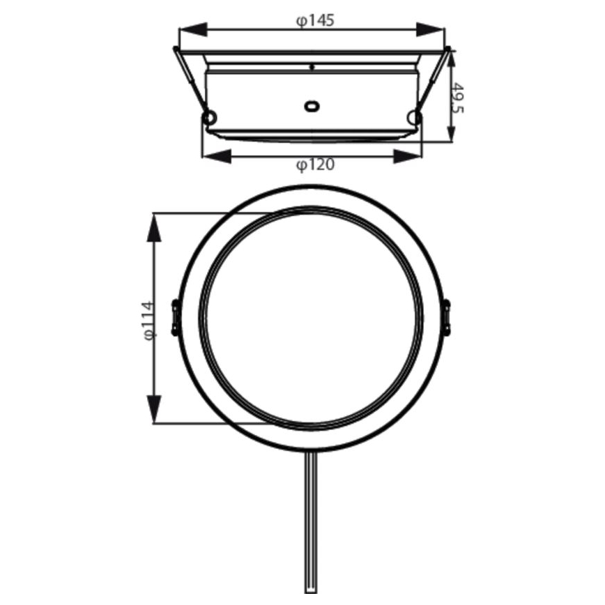 Philips - Lámpara empotrada LED LED/4,8W/230V 3000K