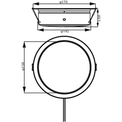 Philips - Lámpara empotrada LED LED/6,5W/230V 3000K