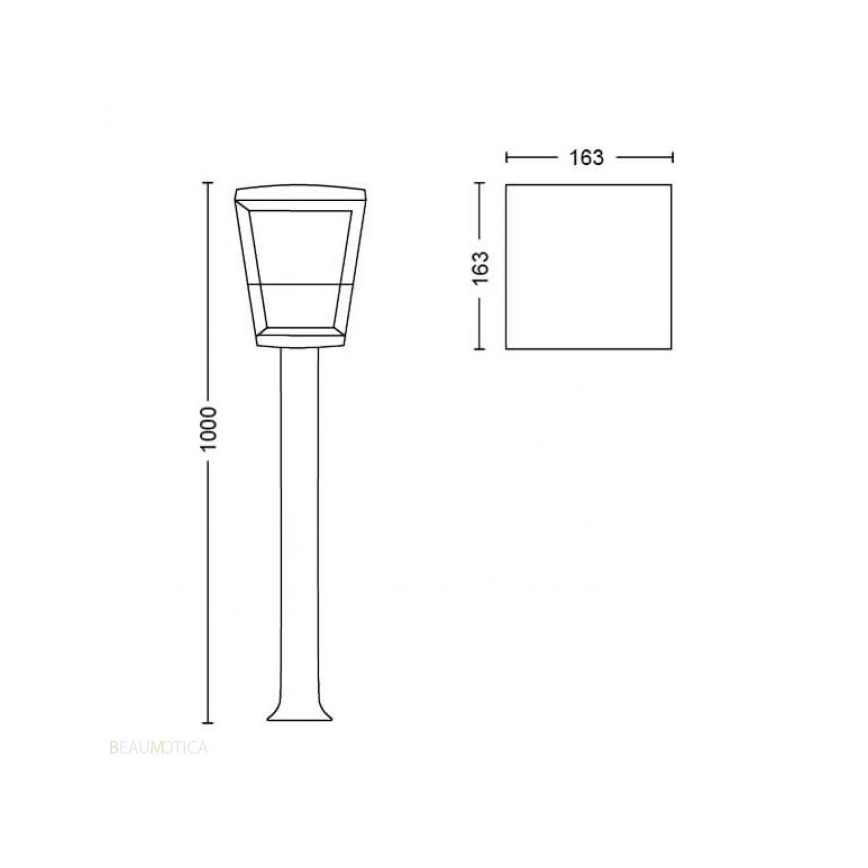 Philips - Lámpara exterior LED RGB Hue ECONIC LED/15W/230V IP44