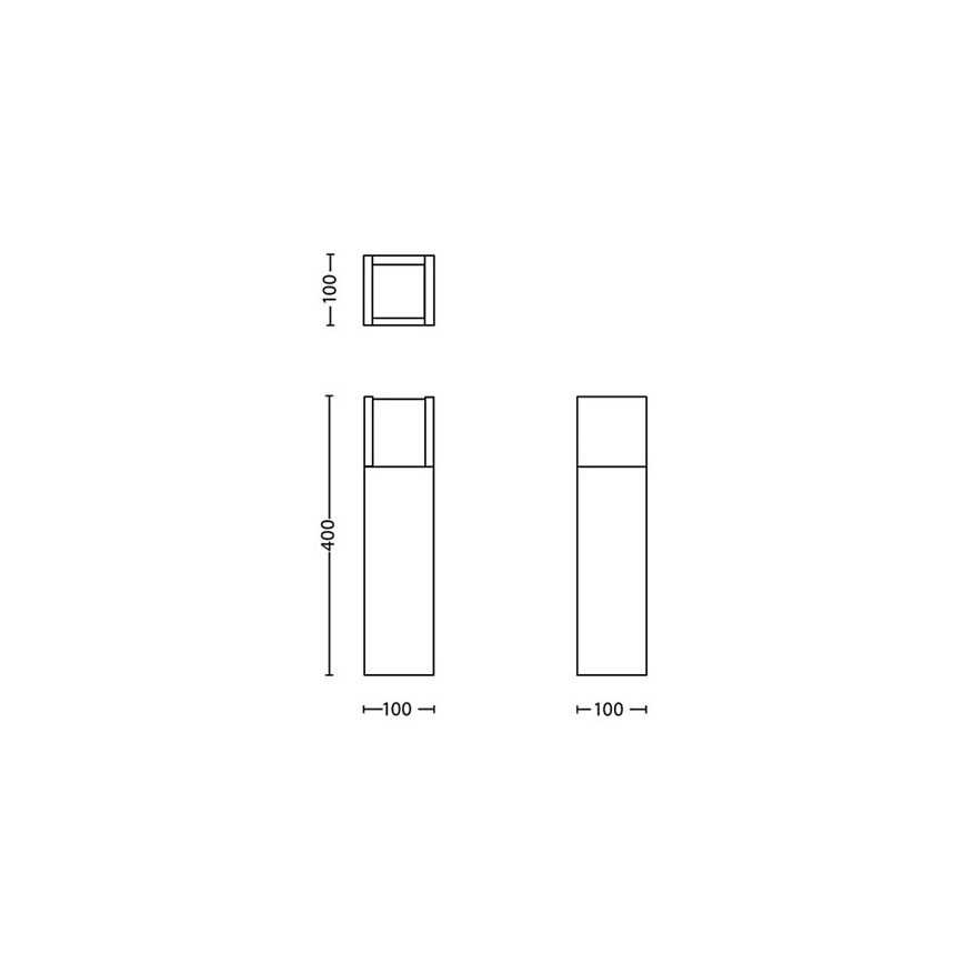 Philips - Lámpara LED de exterior LED/3,8W/230V 40 cm 3000K IP44
