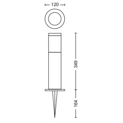 Philips - Lámpara LED de exterior GARDENLINK LED/24W/230V 2700K IP44