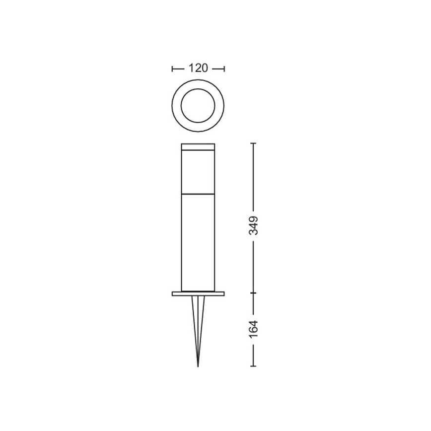 Philips - Lámpara LED exterior GARDENLINK LED/6W/12V 2700K IP44