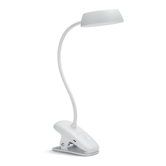 Philips - Lámpara LED regulable con clip DONUTCLIP LED/3W/5V 1200 mAh CRI 90 blanco