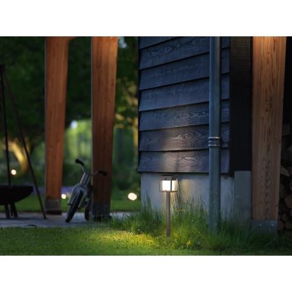 Philips - Lámpara solar LED con sensor de movimiento y crepuscular BLAISE LED/1,5W/3,7V 2600 mAh 3000K IP44