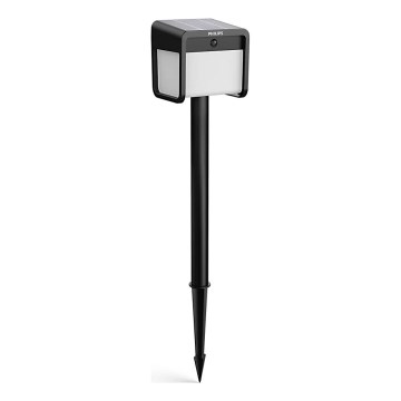 Philips - Lámpara solar LED con sensor de movimiento y crepuscular EZRA LED/1,8W/3,7V 2600 mAh 3000K IP44