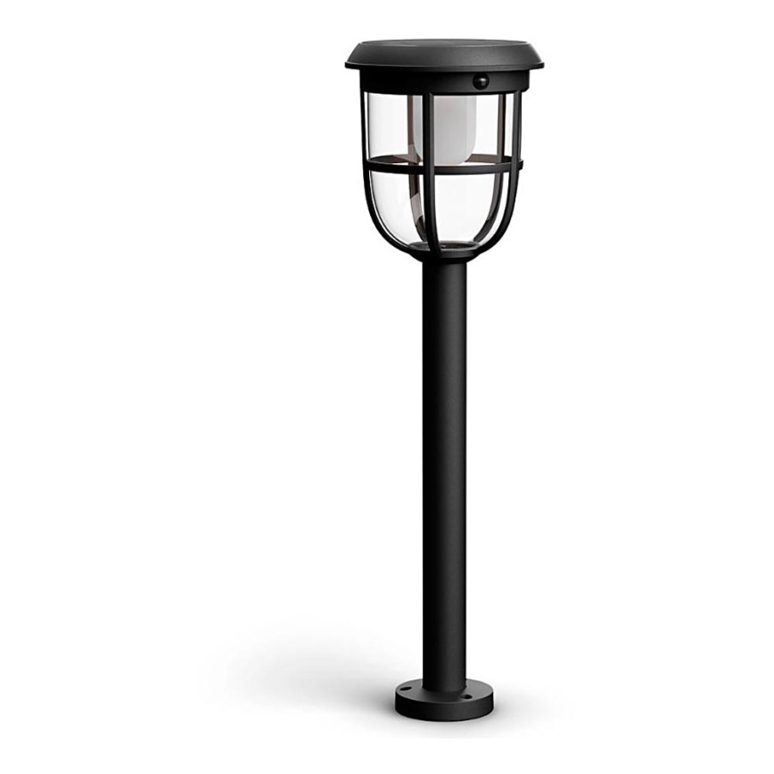 Philips - Lámpara solar LED con sensor de movimiento y crepuscular RADII LED/1,3W/3,7V 2000 mAh 3000K IP44