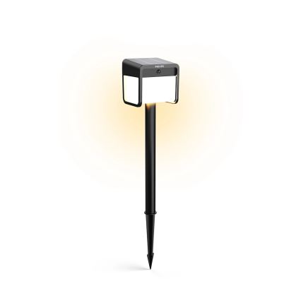 Philips - Lámpara solar LED con sensor de movimiento y crepuscular EZRA LED/1,8W/3,7V 2600 mAh 3000K IP44