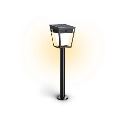 Philips - Lámpara solar LED con sensor de movimiento y crepuscular NISSA LED/1,8W/3,7V 2600 mAh 3000K IP44