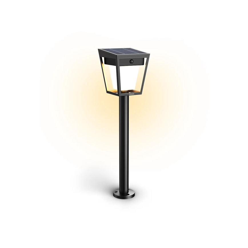 Philips - Lámpara solar LED con sensor de movimiento y crepuscular NISSA LED/1,8W/3,7V 2600 mAh 3000K IP44