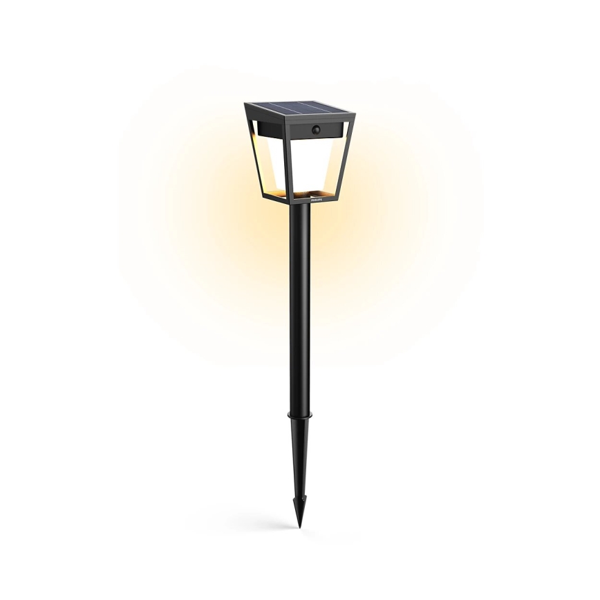 Philips - Lámpara solar LED con sensor de movimiento y crepuscular NISSA LED/1,8W/3,7V 2600 mAh 3000K IP44